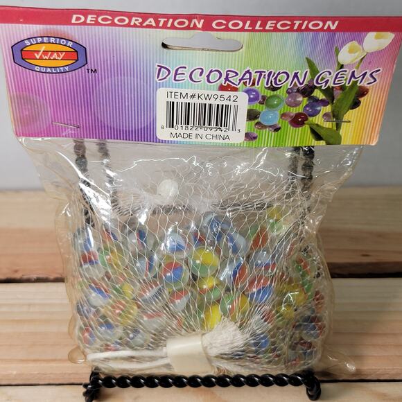 9.5 Oz Bag of Mini Cats Eye Glass Marbles - NEW / SEALED - Picture 4 of 5